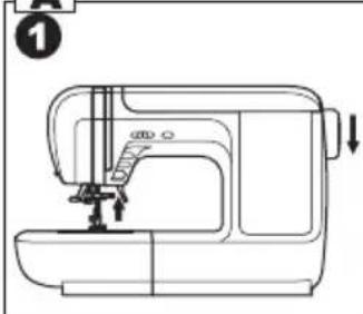 NECCHI N 420 - Removing the presser foot holder - 1