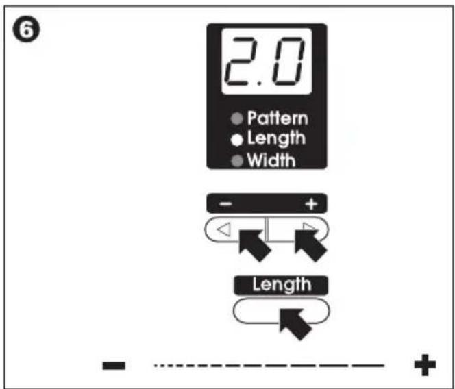 6 2.0 Pattern Length Width - + Length +