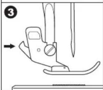NECCHI N 420 - Removing the presser foot holder - 3