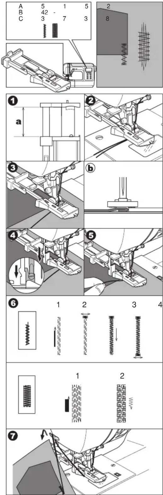 NECCHI N 420 - Buttonhole Foot (F) - 1
