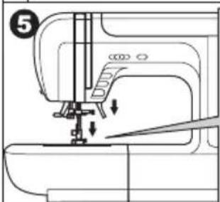 NECCHI N 420 - Removing the presser foot holder - 5
