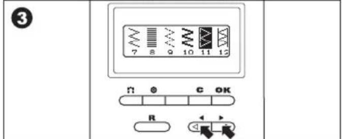 3 7 8 9 10 11 12 Ω ⊕ C OK R