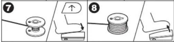 Diagram illustrating a mechanical assembly process with numbered steps and directional arrows indicating motion.