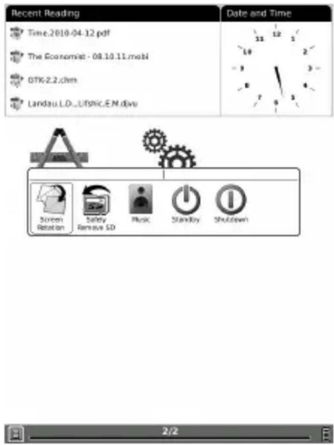 Recent Reading Time.2010-04-12.pdf The Economist - 08.10.11.mob GTK-2.2.dcm Landau.LD..Ufshic.E.N.dwv Date and Time 11 12 1 10 2 3 7 5 Screen Rotation Sandy Remove SD Music Standby Shutdown 2/2