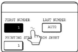 FIRST NUMBER 1 PRINTING STAR FROM SHEET 1 LAST NUMBER AUTO
