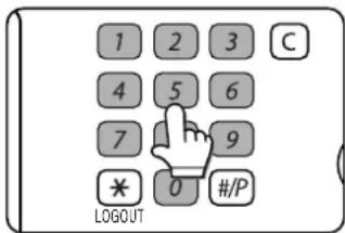 1 2 3 C 4 5 6 7 9 * 0 #/P LOGOUT