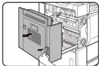 SHARP MX-M620U - Remove the duplex unit. - 1