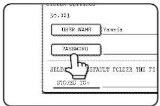 NO.301 ORR NAME Yamaia PASSWORD SELECT DEFAULT FOLDER THE IT STICKS TO: