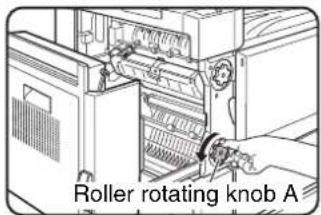 Roller rotating knob A