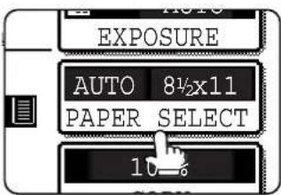 AUTO EXPOSURE AUTO 8½x11 PAPER SELECT 10%