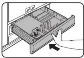 SHARP MX-M620U - Gently push tray 3 into the machine. - 1