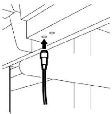 Mimaki Tx2-1600 - Set the take-up device stand stay in position. - 2