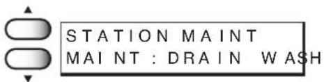 STATION MAINT MAINT : DRAIN WASH