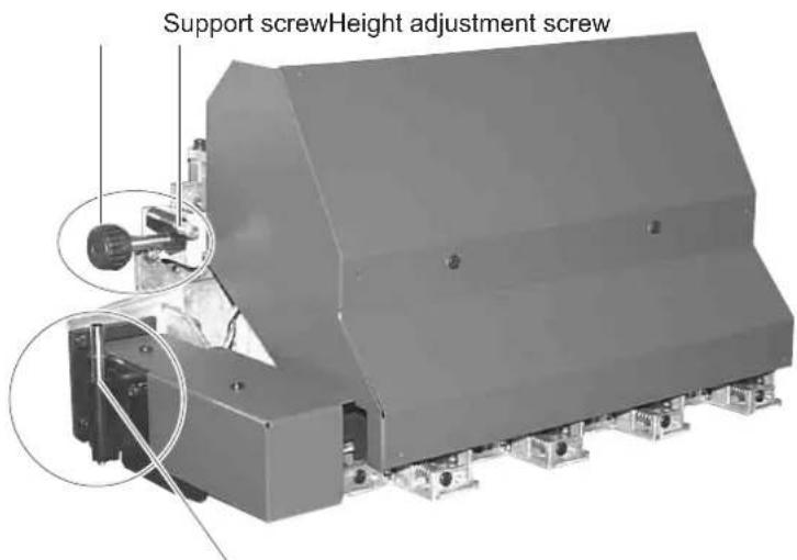 Support screwHeight adjustment screw