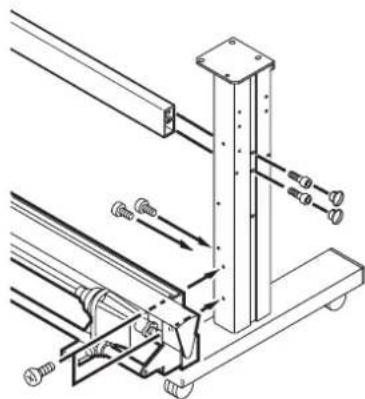 Mimaki Tx2-1600 - Set the take-up device stand stay in position. - 1