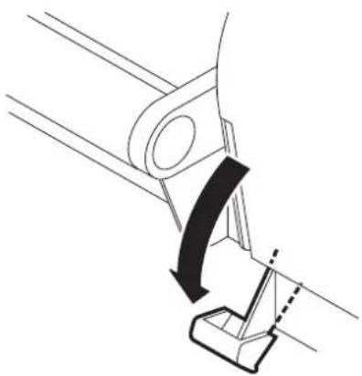 Mimaki Tx2-1600 - M ove down the clamp lever on the front face of theprinter. - 1