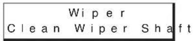 Mimaki Tx2-1600 - When the message [Clean Wiper Shaft] is displayed - 1