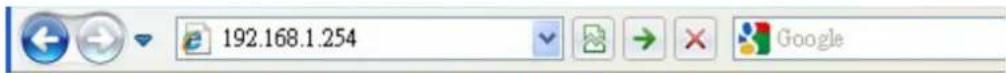 192.168.1.254 Google