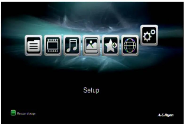 Setup Rescan storage A.C.Ryan