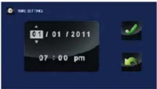 TOSHIBA Camileo X416 - Time Settings - 1