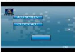ADJ SCREEN CLOCK ADJ