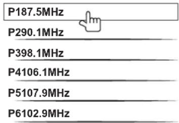 P187.5MHz P290.1MHz P398.1MHz P4106.1MHz P5107.9MHz P6102.9MHz