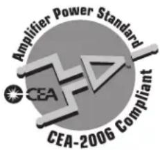 Amplifier Power Standard CEA CEA-2006 Compliant
