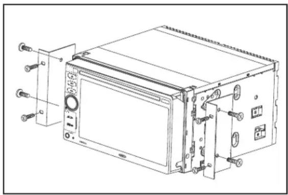 JENSEN VM9224R - ISO-DIN Installation - 1