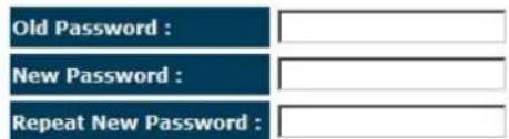 Old Password : New Password : Repeat New Password :