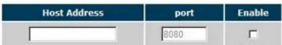 Host Address port Enable 8080