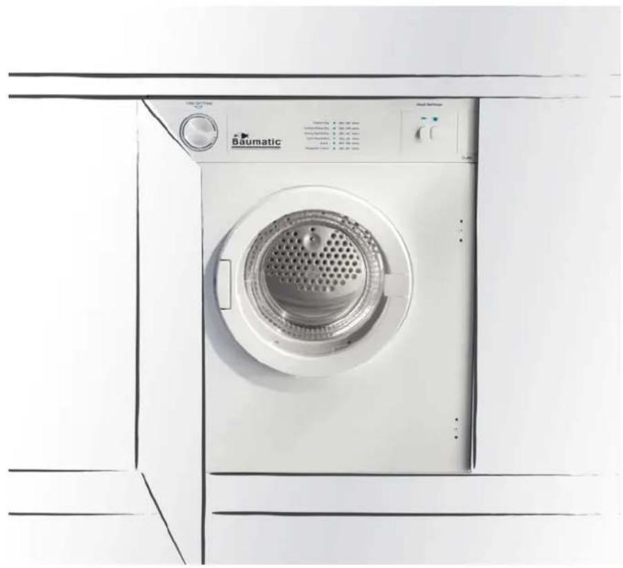 BAUMATIC BTD1 - Fully integrated air-vented tumble dryer - 1