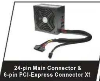 THERMALTAKE Purepower RX 500W - ▶ Total Output Connector - 1
