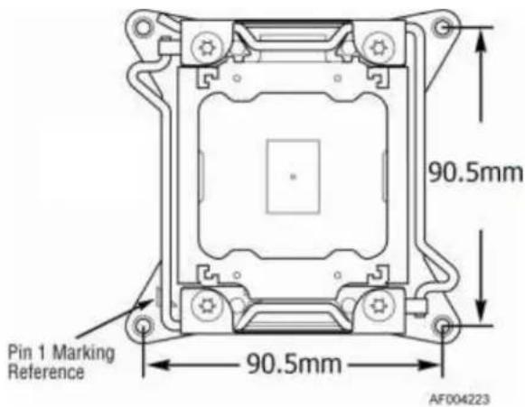 Pin 1 Marking Reference 90.5mm 90.5mm AF004223