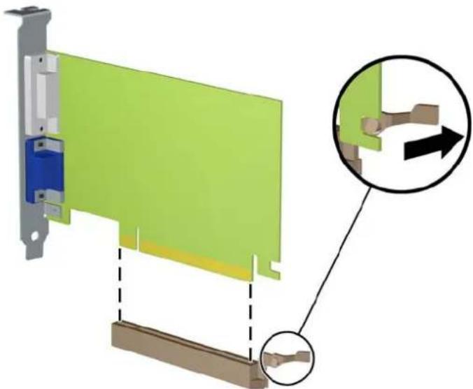 Diagram of a mechanical assembly with green panel and brown base, showing a close-up view of a component (no text or symbols present)