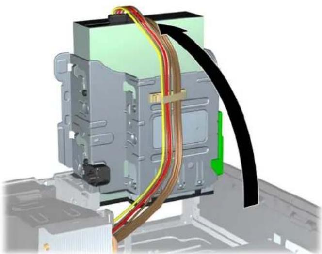 3D rendering of an electronic device with colored wires and connectors, no visible text or symbols
