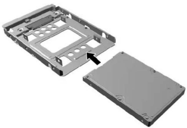 3D rendering of a computer case with an open lid and internal components, showing no text or symbols.