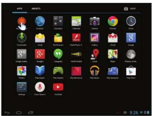 APPS WIDGETS SHOP iTunes Calculator Calendar Denters Chrome Quiz Downloads Final File Browser Flash Player 5 Gallery Grid Google Google Systems... GoogleAR Hampola HDMI Switch Local Music Play Music Photos Play Music Play Games Play Music 6... Play Music Play Music Play Clive Settings Voice Search YouTube