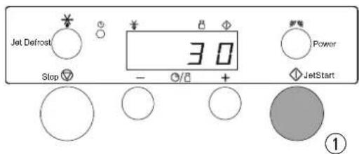 Jet Defrost Stop 30 Power JetStart ①