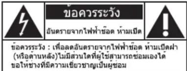 ข้อควรระวัง อันตรายจากไฟฟ้าชัด น้ํามเป็ด ข้อควรระวัง : เพื่อสัมปรด์ Albaniaจากไฟฟ้าชัด น้ํามเป็ดฝ่า (หรือด้านหลัง)ไม่มีว่าได้ผู้ในสามารถเขอมเองใด ขอให้ช่างที่มีความเชียวชาญเป็นผู้ข้อม