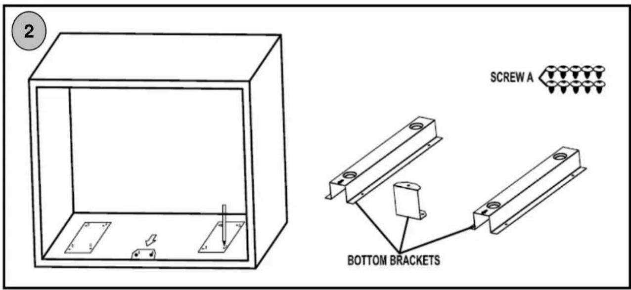 2 SCREW A BOTTOM BRACKETS