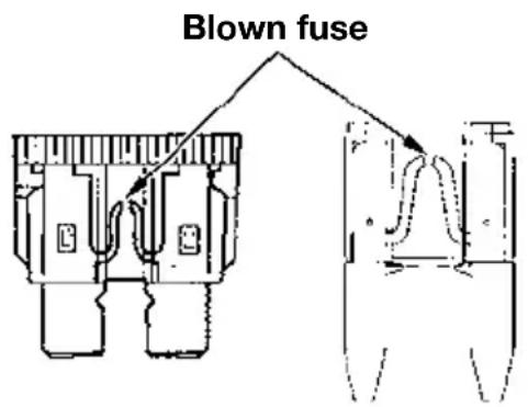 Blown fuse