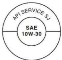 API SERVICE SJ SAE 10W-30