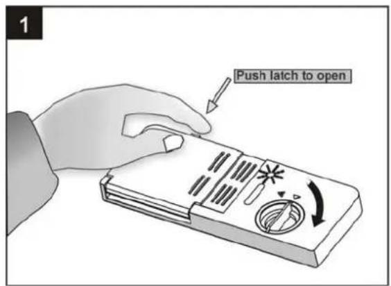 Push latch to open