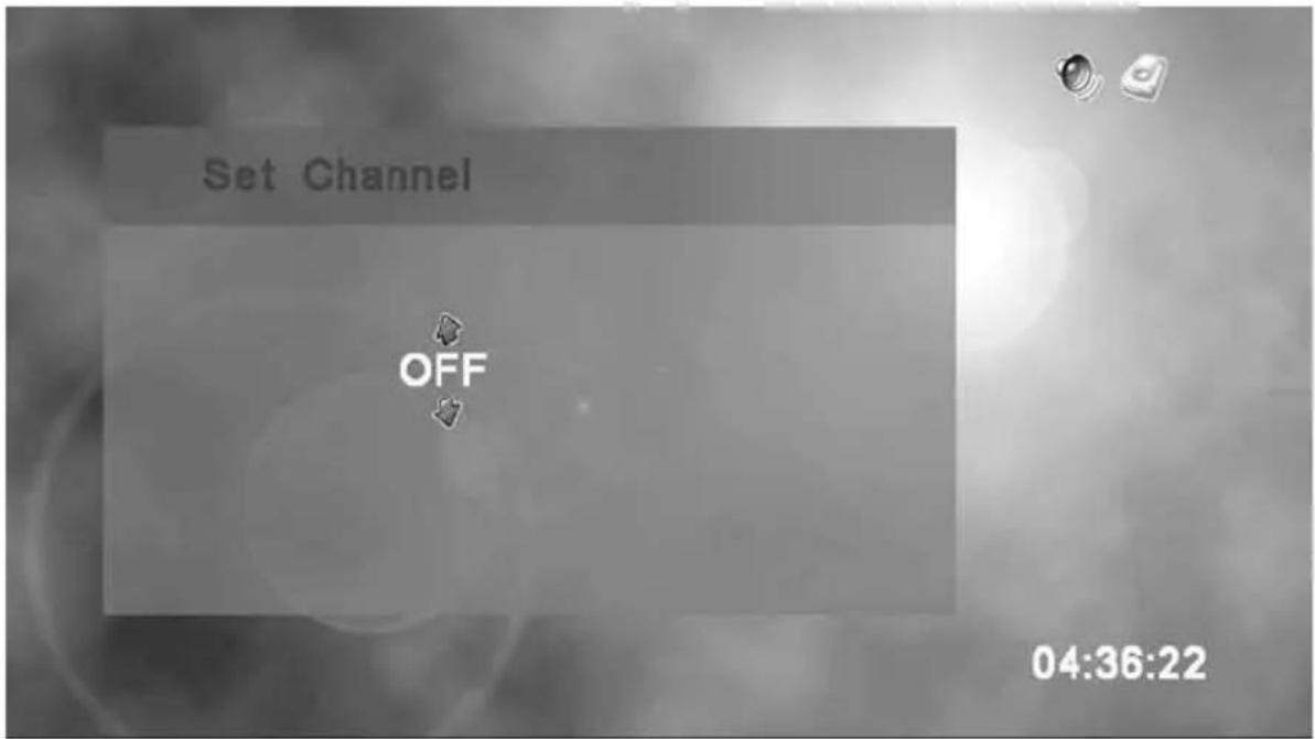 Set Channel OFF 04:36:22