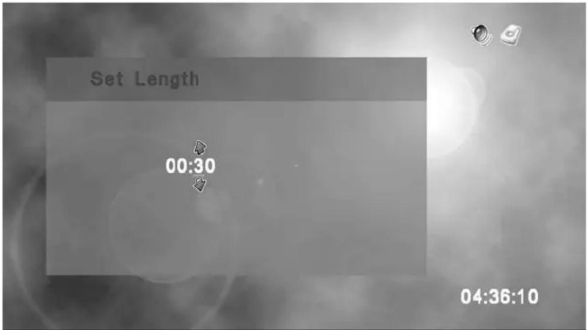 Set Length 00:30 04:36:10