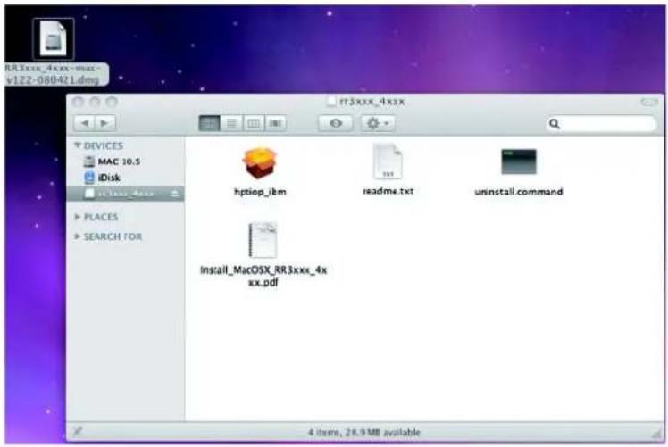 RR3xxx_4xxx-mac v122-080421.dmg IT3XXX_4XXX DEVICES MAC 10.5 iDisk IT3XXX_4XXX PLACES SEARCH FOR hptiop_ikm readme.txt uninstall.command Install_MacOSX_RR3xxx_4x xx.pdf 4 items, 28.9 MB available