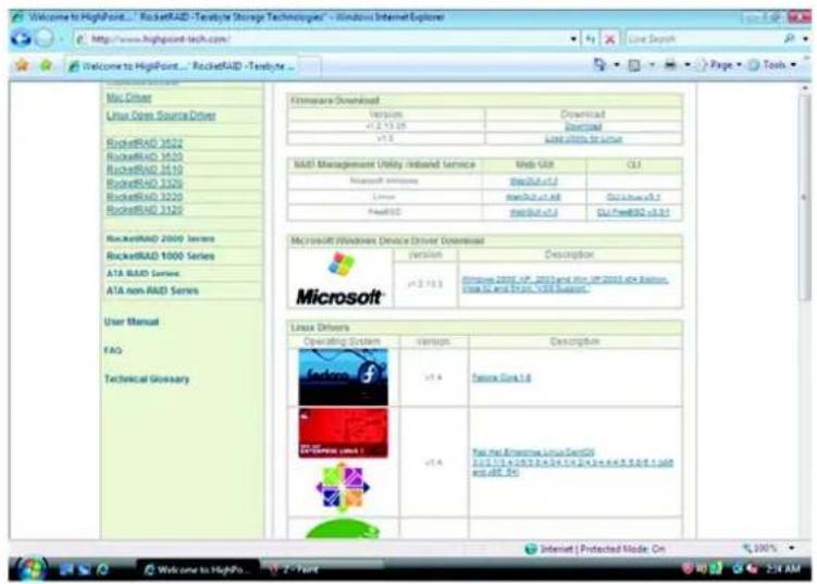 Welcome to HighPoint... RocketRAID - Testable Storage Technologies" - Windows Internet Explorer http://www.highpoint-tech.com/ Welcome to HighPoint... RocketRAID - Testable Mac Driver Linux Open Source Driver RocketRAID 3522 RocketRAID 3520 RocketRAID 3510 RocketRAID 3520 RocketRAID 3520 RocketRAID 3520 RocketRAID 3520 RocketRAID 2000 Series RocketRAID 1000 Series ATA RAID Series ATA non RAID Series User Manual FAQ Technical Summary Kiteware Download Version +/- 2.15 KB Download Download Add utility for user RADI Management Utility Ireland Service Web URI Microsoft Windows Model Model Model Microsoft Windows Device Driver Download version Description +/- 2.15 KB Microsoft 2006-AP, 2013 and file UP 2013 AP Edition USB IP: 48.9.15 KB / USB Edition. Microsoft Windows Device Driver Download user Description version Description +/- 2.15 KB Microsoft 2006-AP, 2013 and file UP 2013 AP Edition USB IP: 48.9.15 KB / USB Edition. Linux Drivers Operating System Version Description Erdora v1.4 Pavore Tube 1.6 OSV/Service Line 1 v1.4 Tet the Enterprise Linux Services 2013.1.4.0.7.1.4.0.7.1.4.0.7.1.4.0.7.1.4.0.7.1.4.0.7.1.4.0.7.1.4. Internet | Protected Mode On © 200%