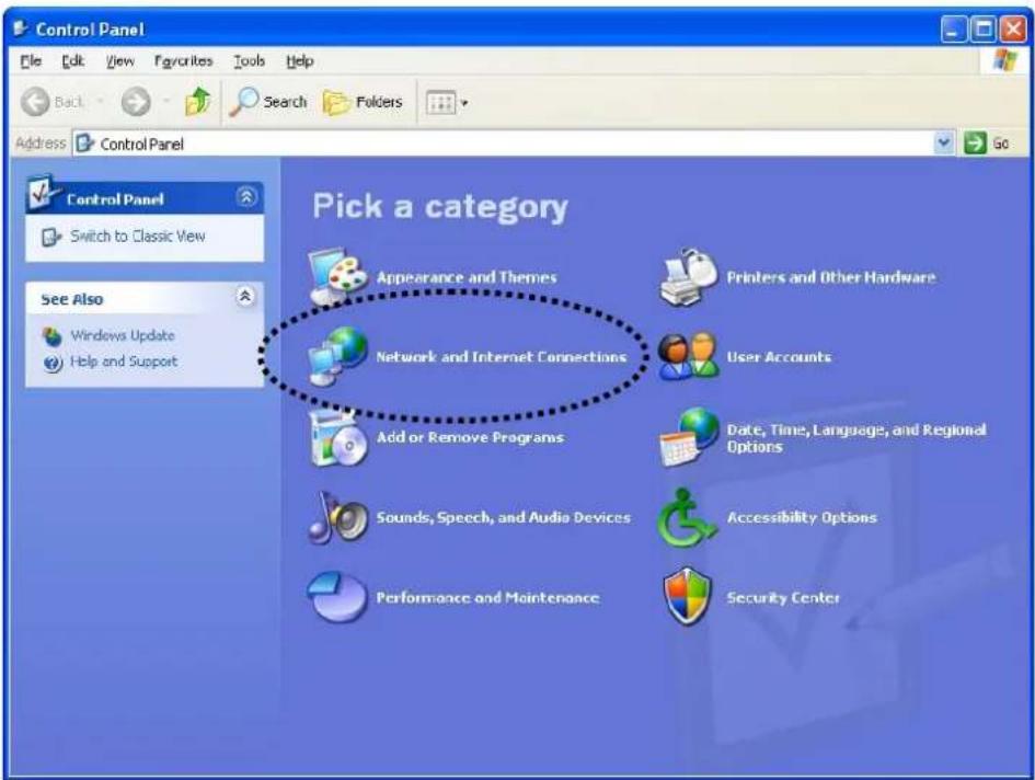 Control Panel File Edit View Favorites Tools Help Back Search Folders Address Control Panel Go Control Panel Switch to Classic View See Also Windows Update Help and Support Pick a category Appearance and Themes Printers and Other Hardware Network and Internet Connections User Accounts Add or Remove…