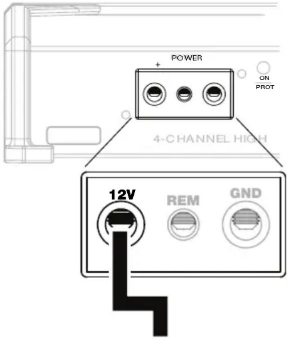 POWER ON PROT 4-CHANNEL HIGH 12V REM GND