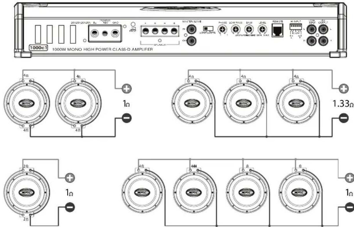 Scosche EFX Mono Amplifier - 1-CHANNEL (MONO) CONFIGURATIONS - 2
